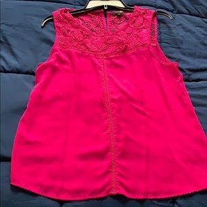 Pink Blouse with Embroidery around the Collar
